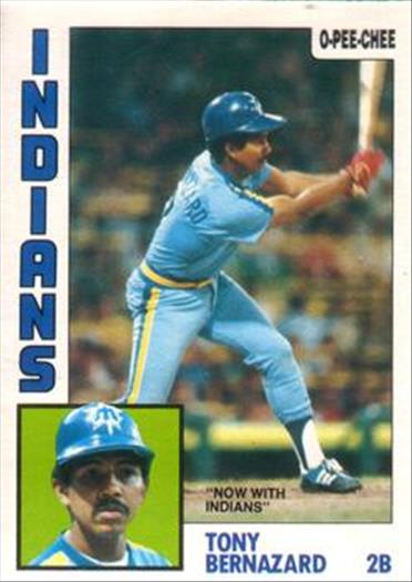 1984 O-Pee-Chee Baseball Cards 041      Tony Bernazard#{Now with Indians